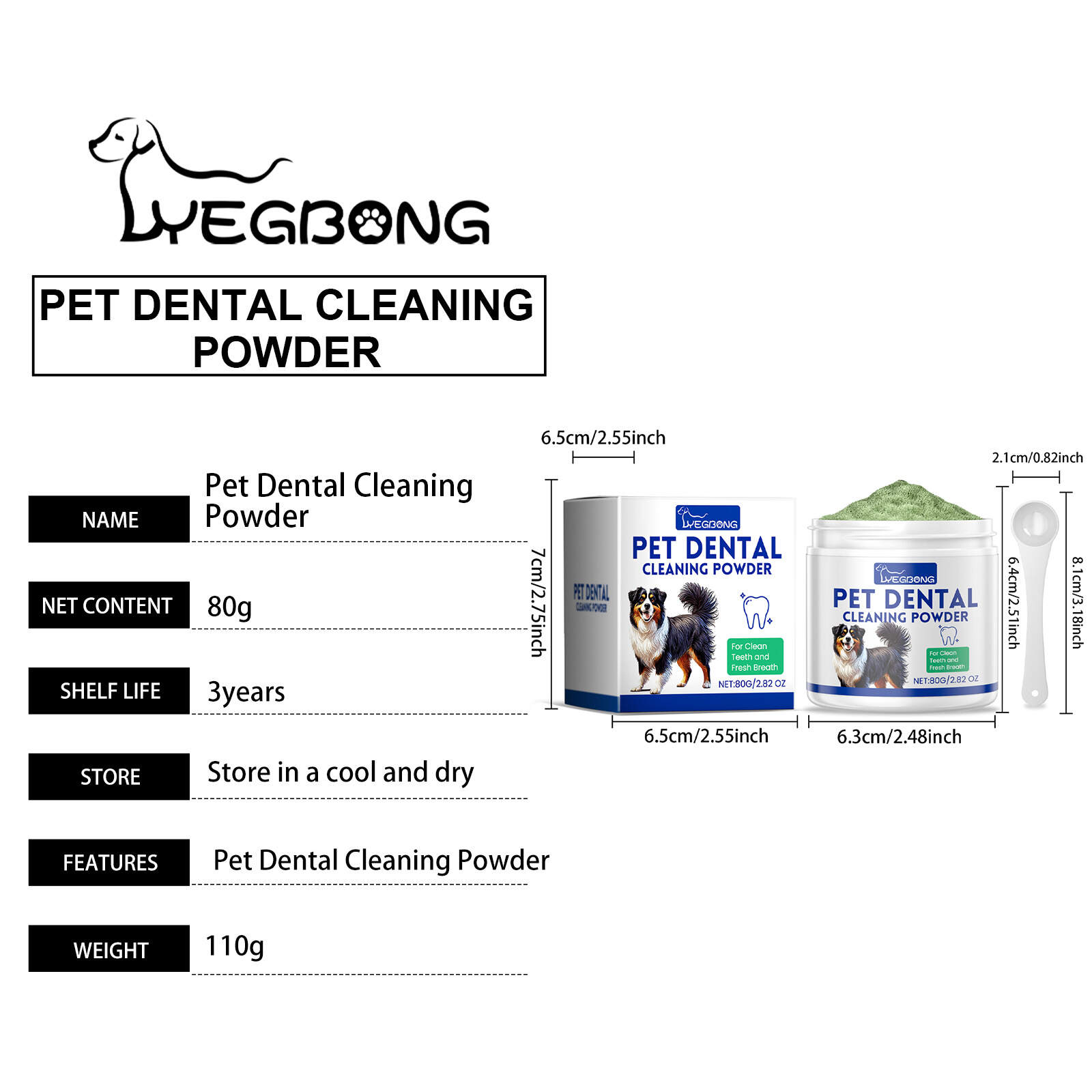 Pet Dental Cleaning Powder