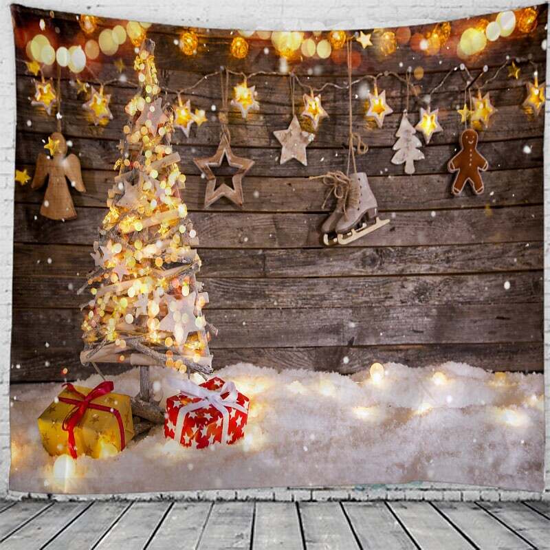 Christmas Holiday Party Wall Tapestry Art Decor