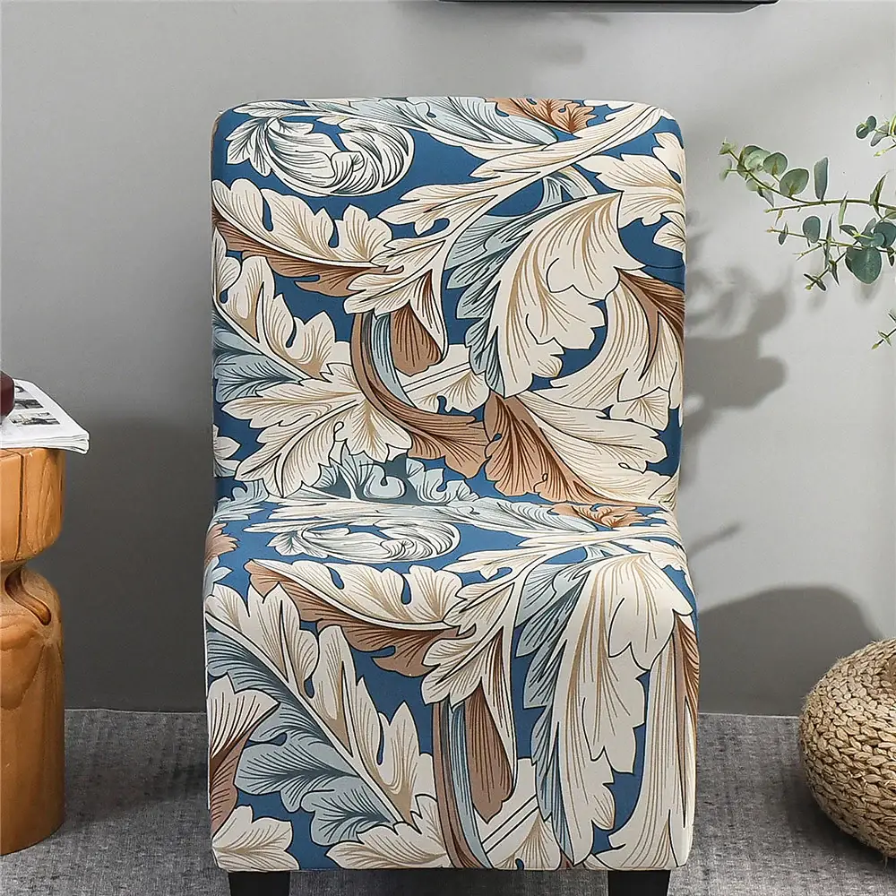 Stretc Accent Chair Cover Plants/Flower Pattern