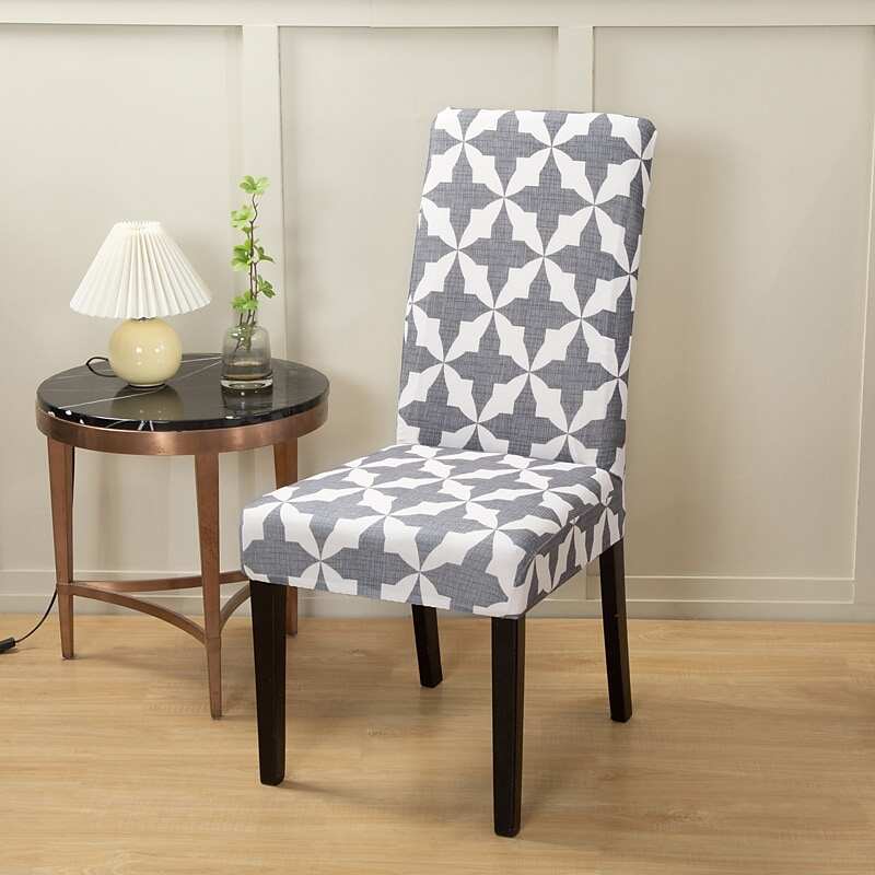 2 Pcs Stretch Kitchen Chair Cover Slipcover