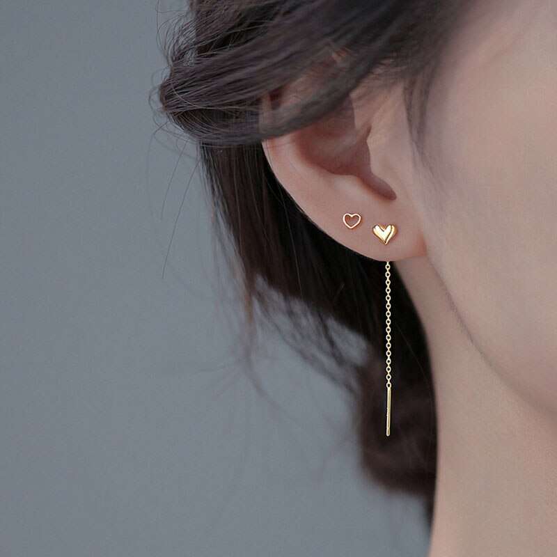 Vintage Long Tassel Geometric Square Drop Earrings For Women Korean Long Thread Dangle Earring Fashion Jewelry Oorbellen Brincos