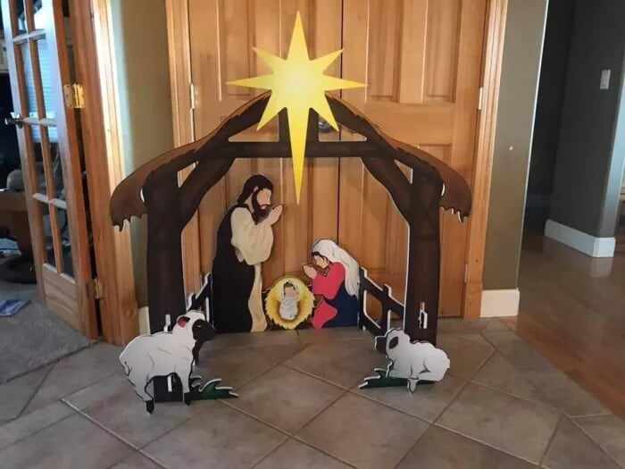 Holy Night Outdoor Nativity Set
