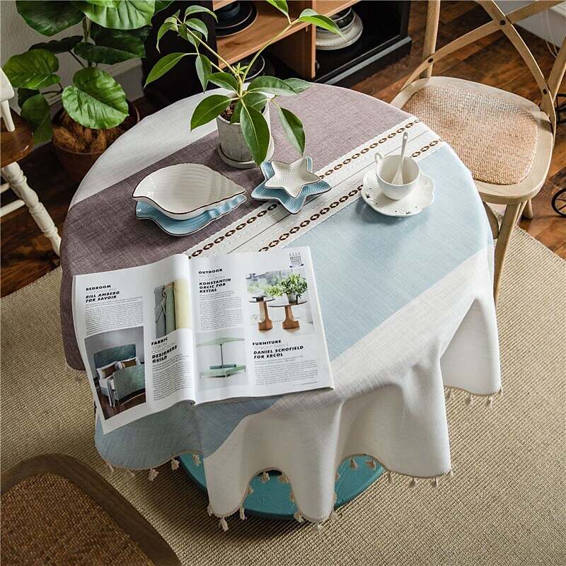 Pastoral Tablecloth Cotton Linen Fabric Table Cloth