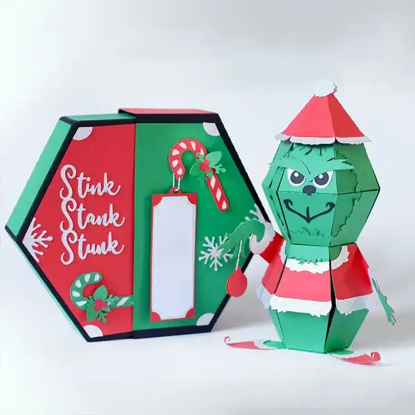 🎅Hot Sale--🥳3D Santa Claus Prank Pop-up Box card🎁