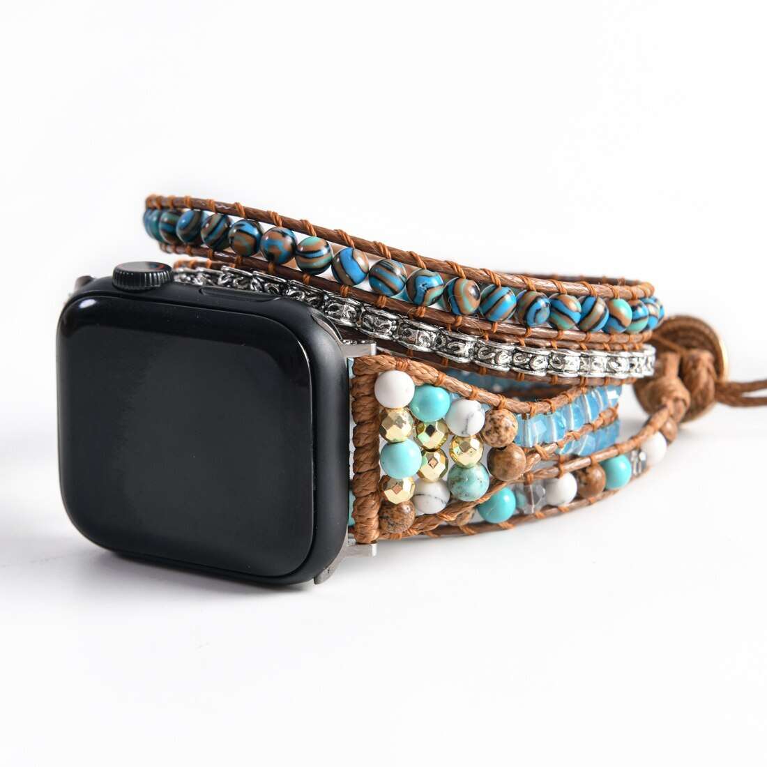 White Labradorite Apple Watch Strap