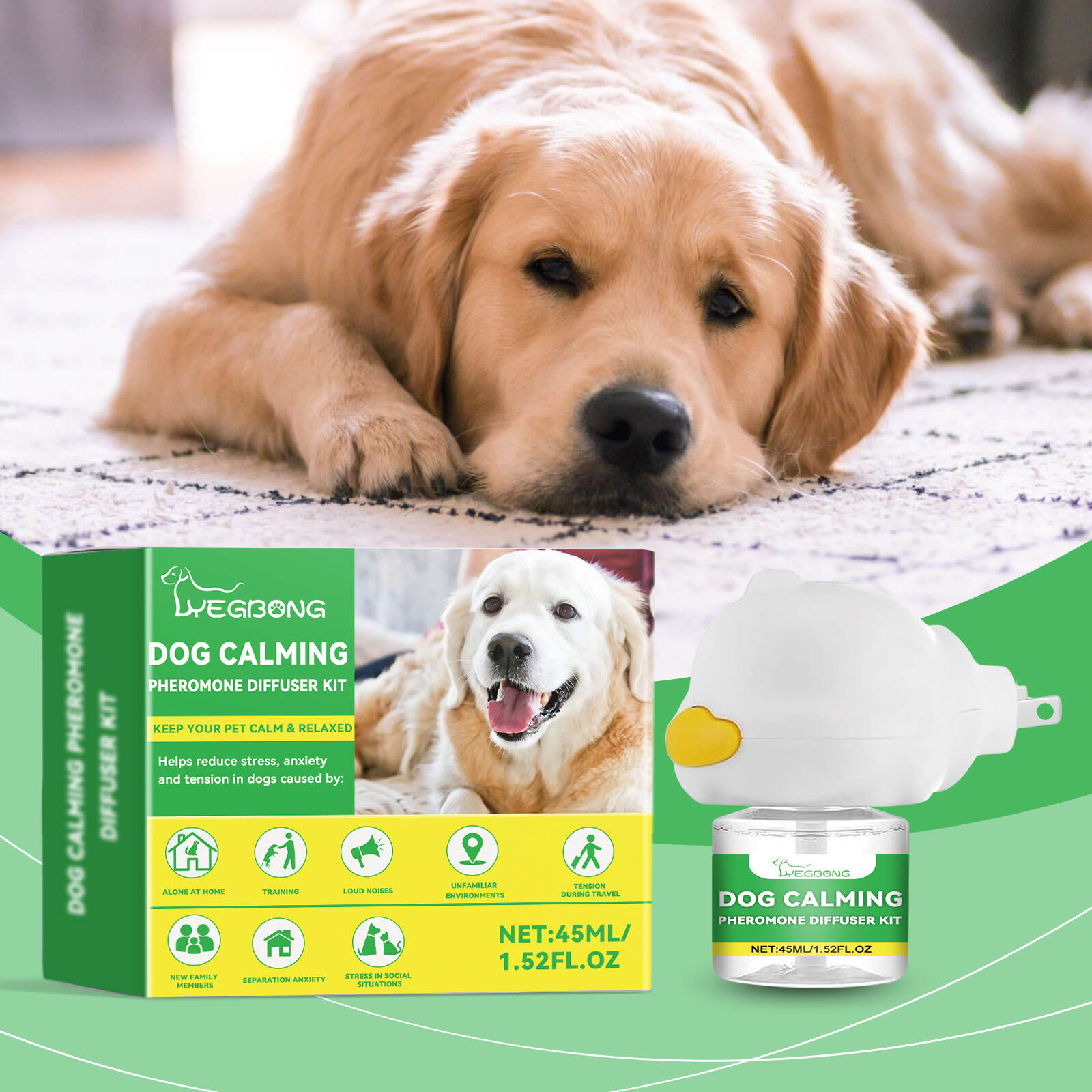 Dog Calming Pheromone Diffuser Kit