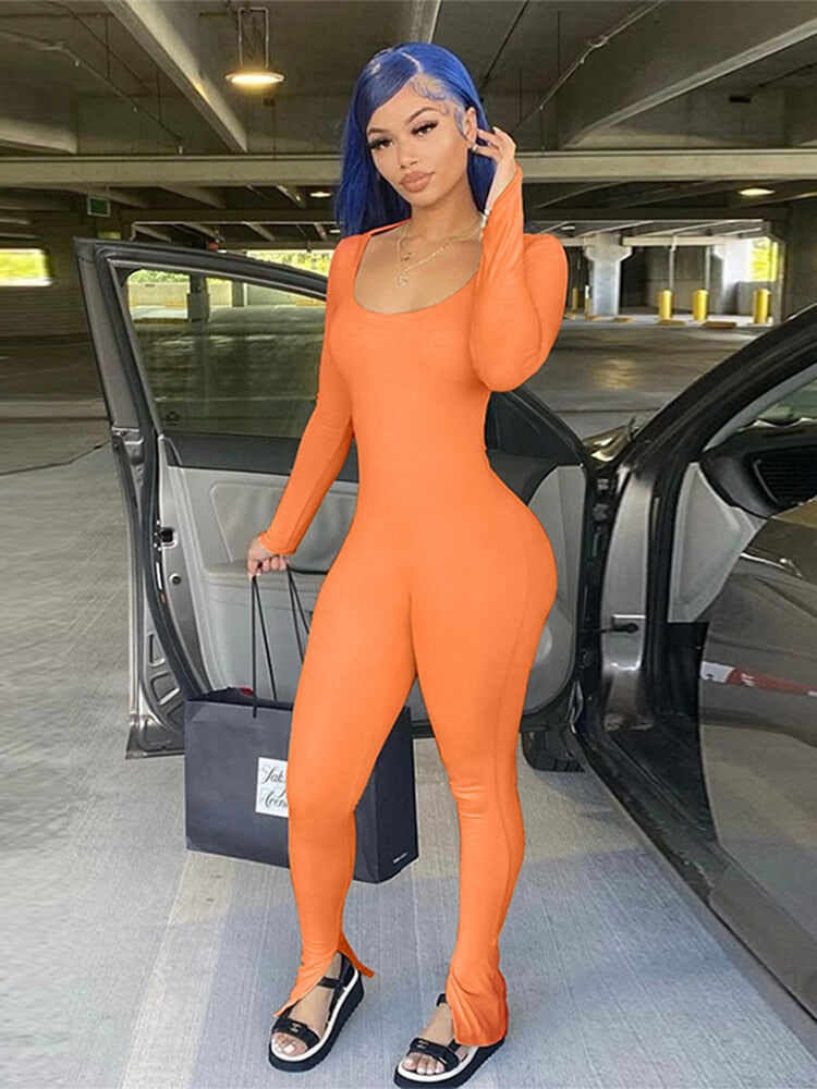 Sexy Backless Tight Jumpsuit