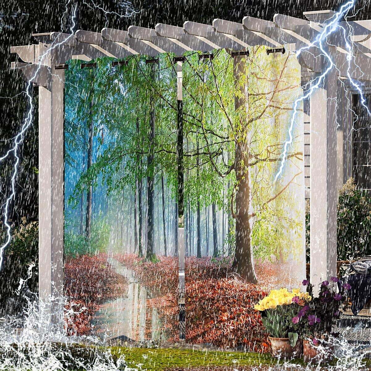 Waterproof Outdoor Curtain Privacy