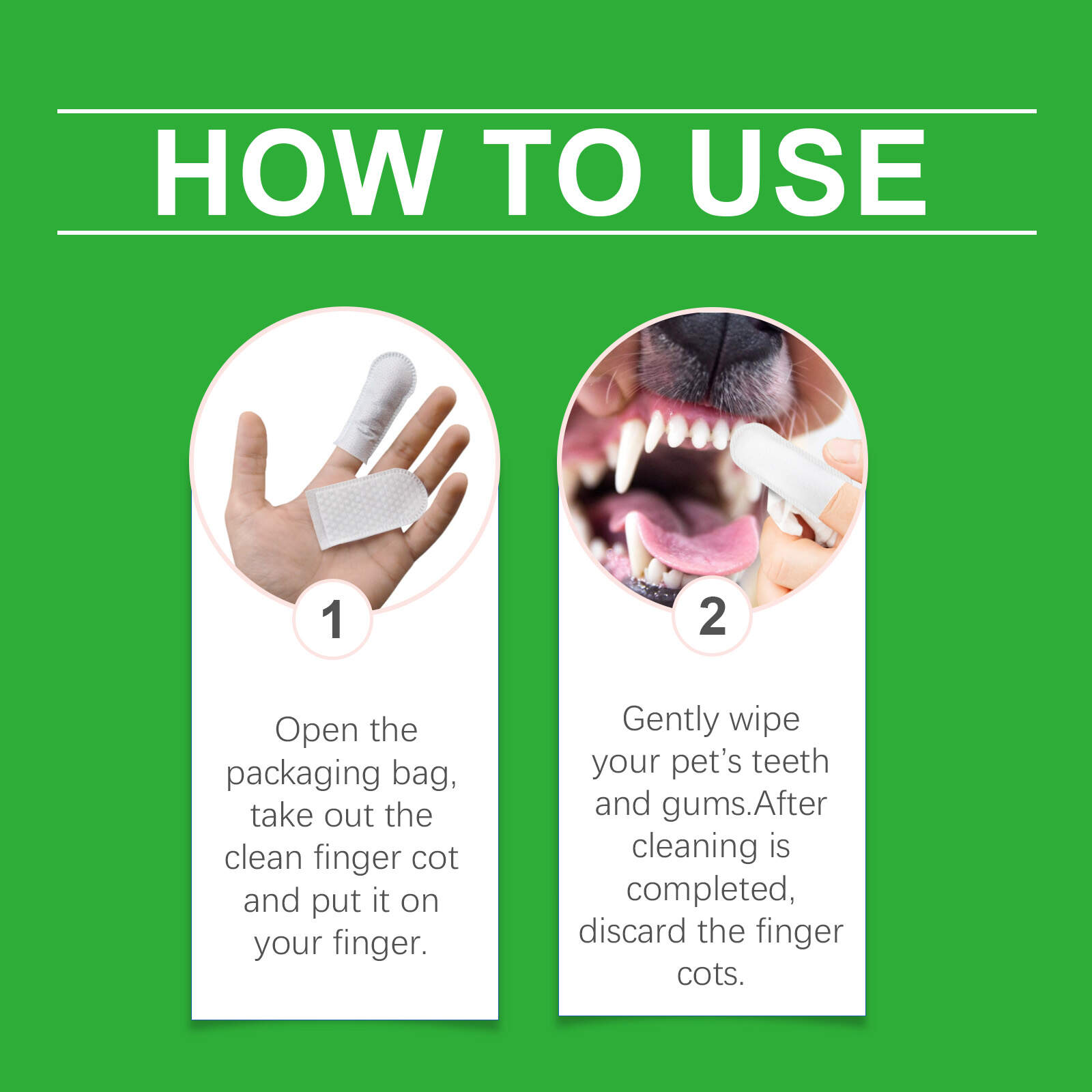 Teeth Care Finger Wipes