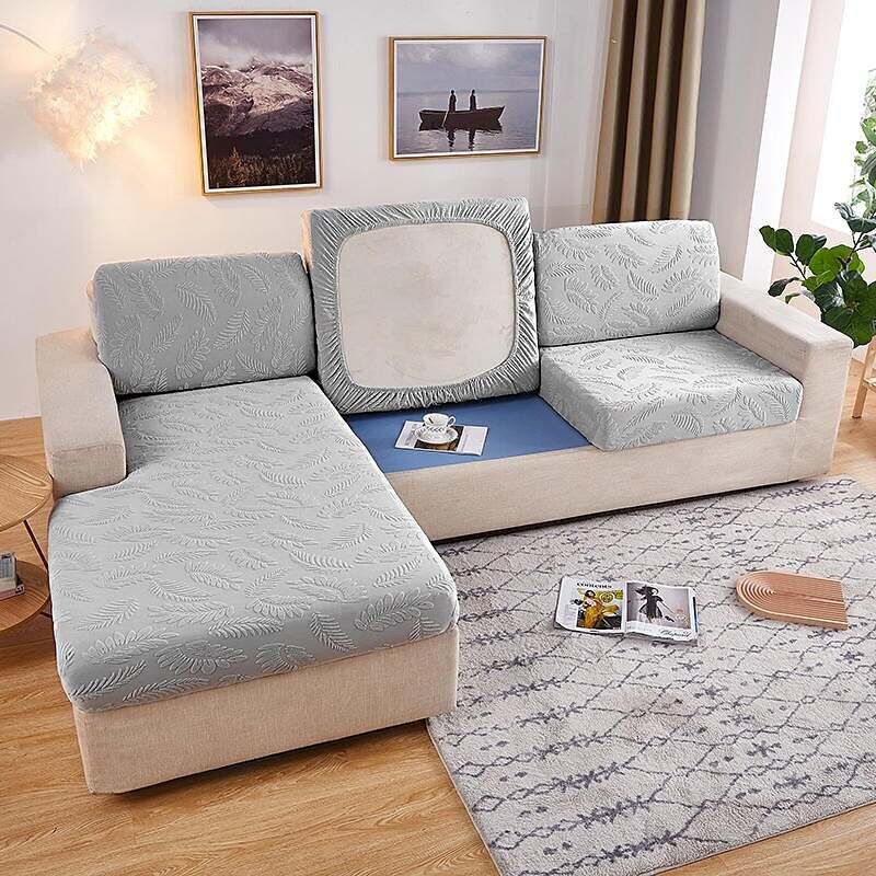 Jacquard Elastic Sofa Seat Cushion Cover for Furniture Protector