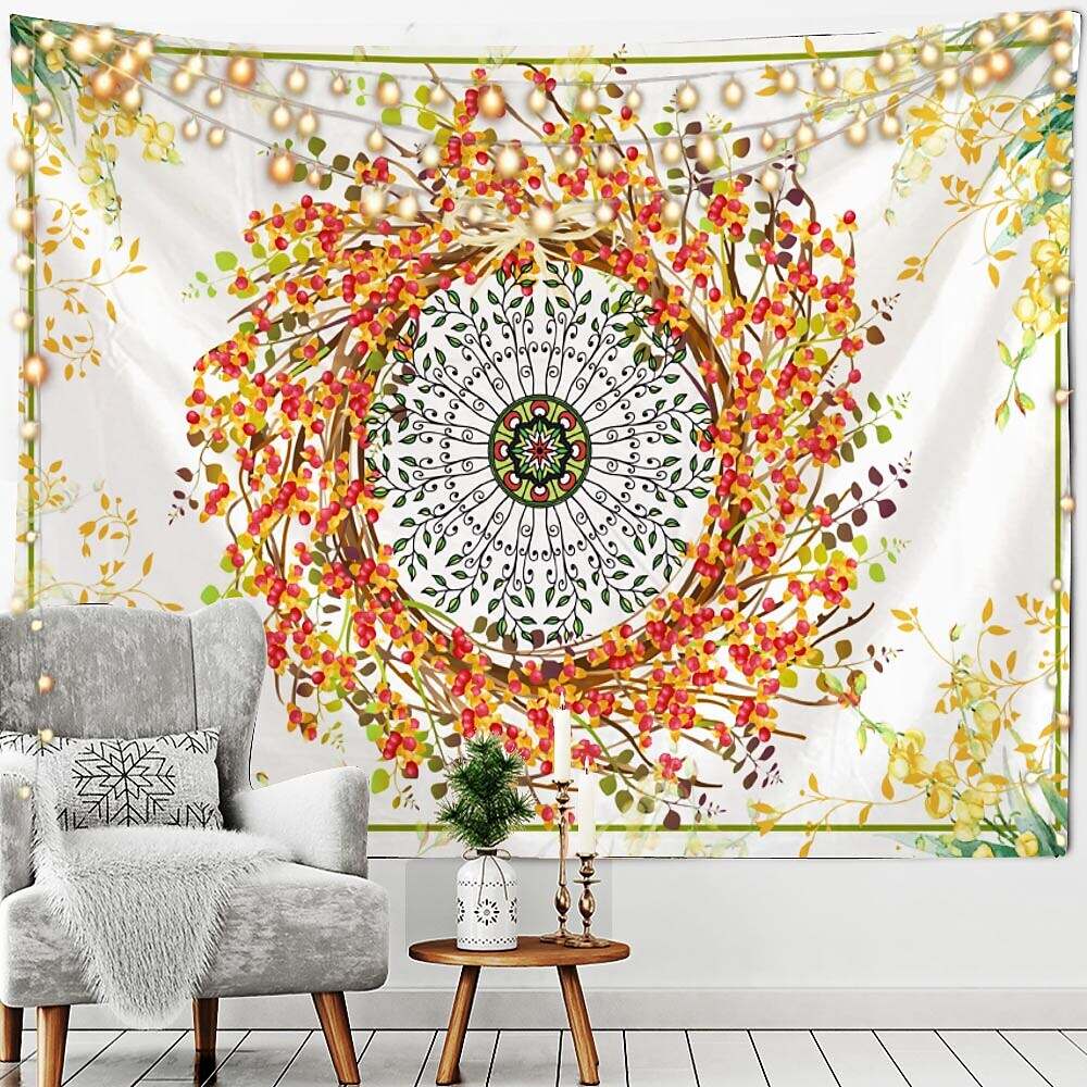 Datura Bohemian Tapestry Wall Hanging