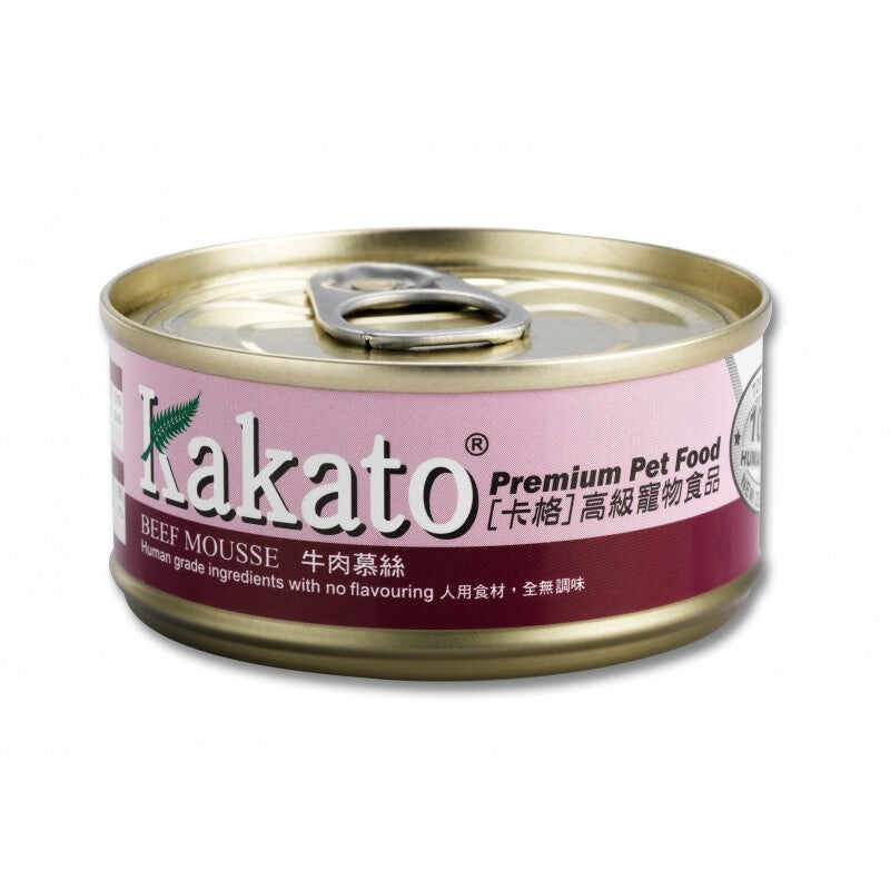 Kakato - Beef Mousse (Dogs & Cats) canned 70g