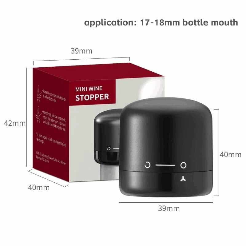 Last day-49%offVacuum Red Wine Bottle Cap Stopper