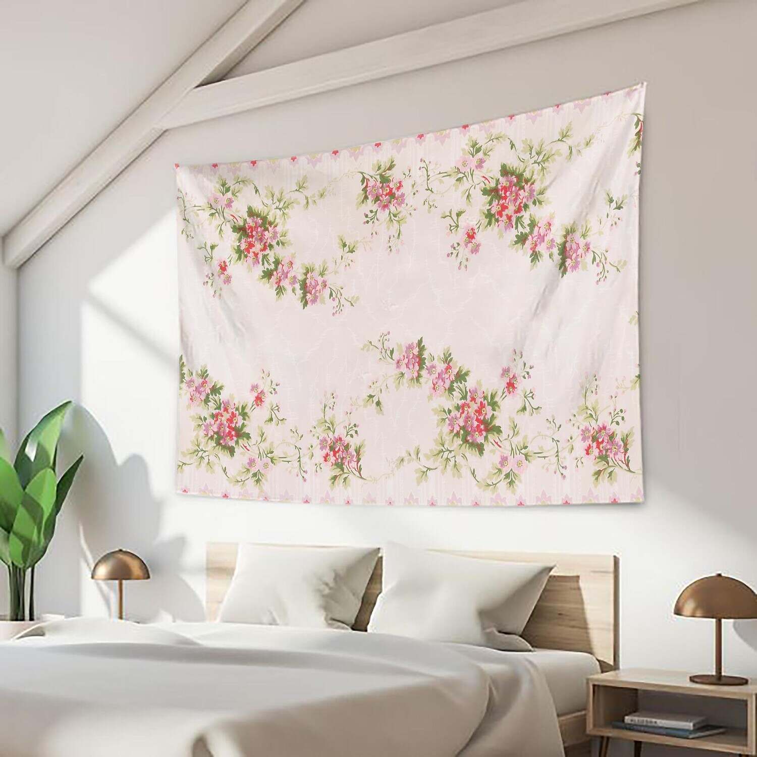 Floral Large Wall Tapestry Art Decor Photograph Backdrop