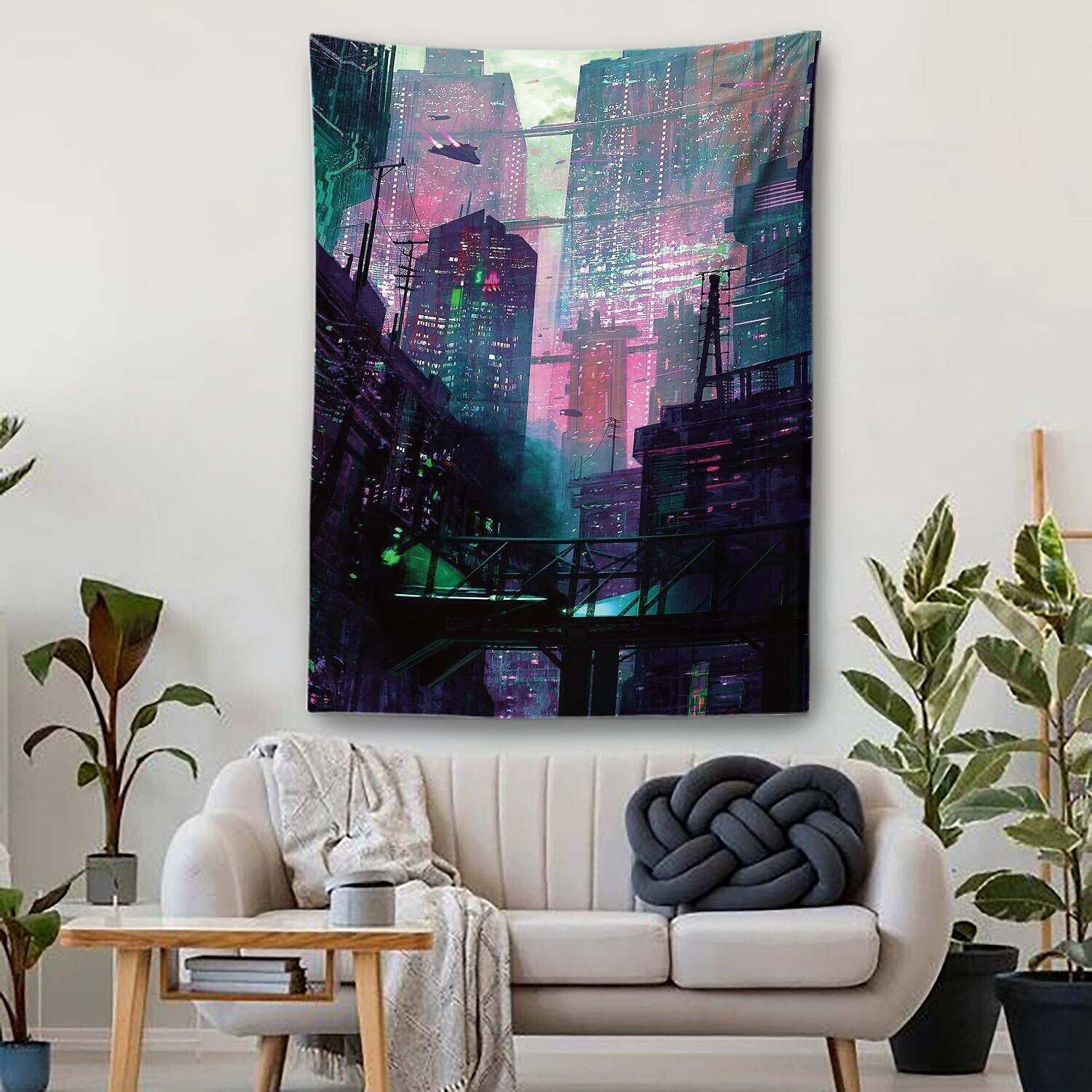 City Wall Tapestry Art Decor Photograph Backdrop