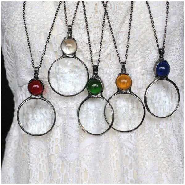 BIG SALE - 50% OFFMagnifying Glass Necklace gift