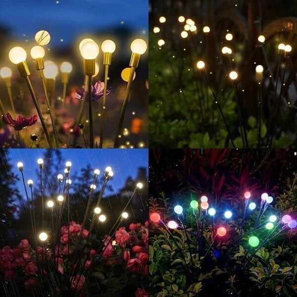 Father's Day Promotion IP65 Waterproof Solar Powered Firefly Garden Light(Buy 3 Free Shipping)