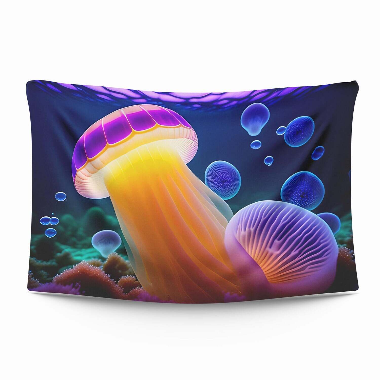 Ocean Jellyfish Wall Tapestry Art Decor