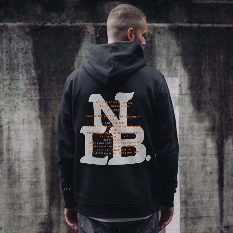 No Longer Bound Print Men's Hoodie