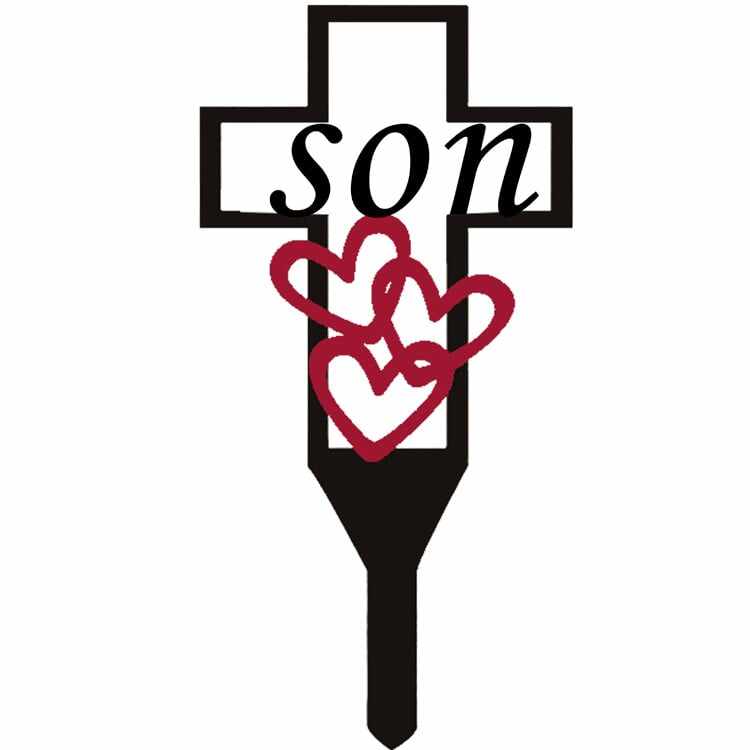 Hot Sale - Cemetery Memorial Cross Stake for Parents