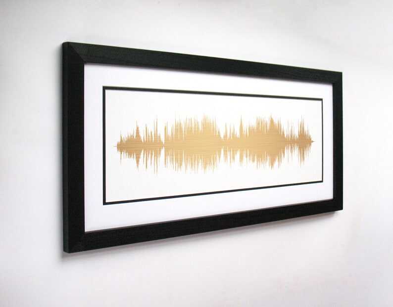 Custom Song Art - Soundwave Art Print, Canvas, or Framed Print - Request a Song and Artist; Sound wave Art, Birthday Gift Idea for Him