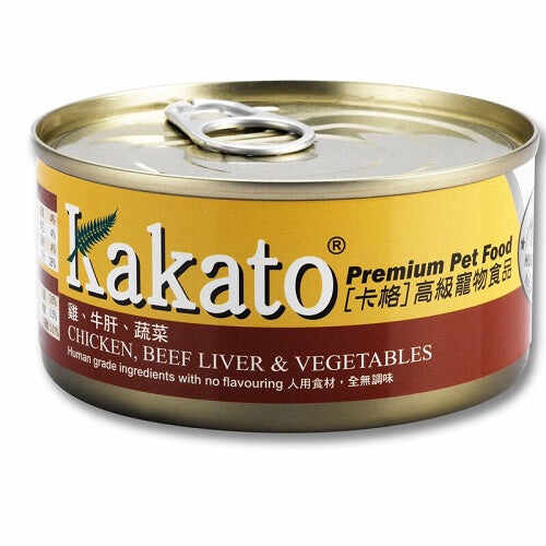 Kakato - Chicken, Beef Liver & Vegetables (Dogs & Cats) canned 170g