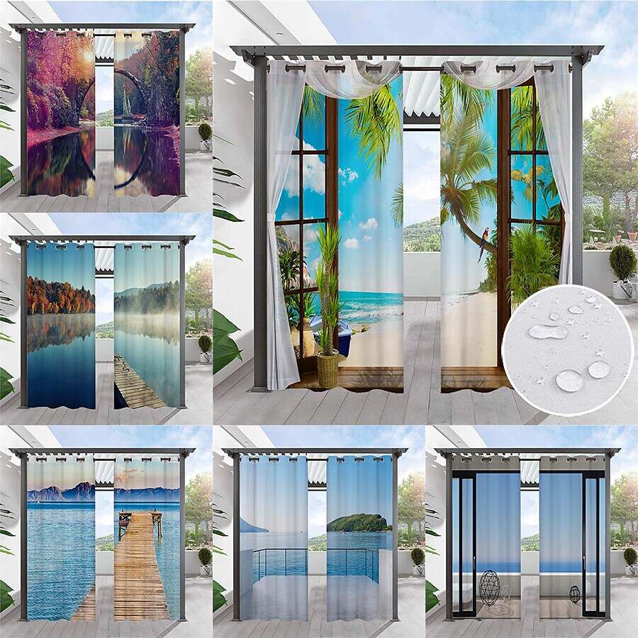 Waterproof Outdoor Curtain Privacy