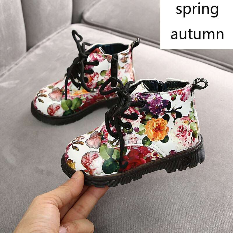 SPRING / FALL FLORAL ANKLE BOOTS