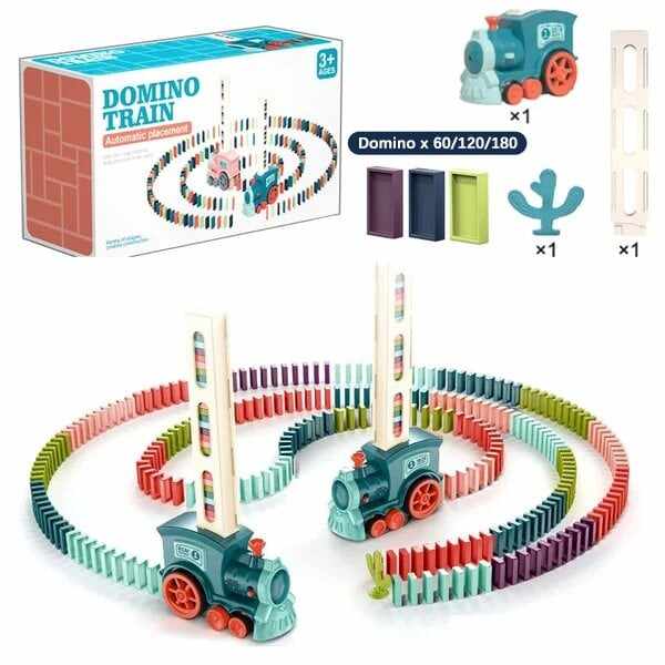 Last Day Promotion 40% OFF - Dominoes Automatic Domino Train Educational Toy