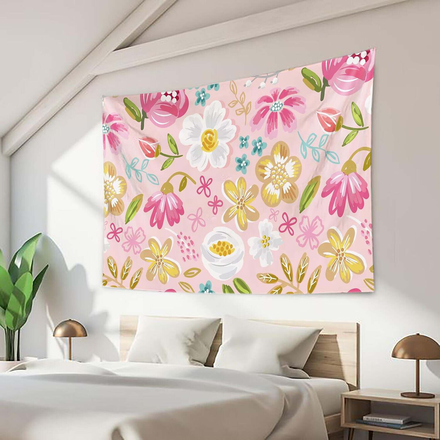 Floral Large Wall Tapestry Art Decor Photograph Backdrop