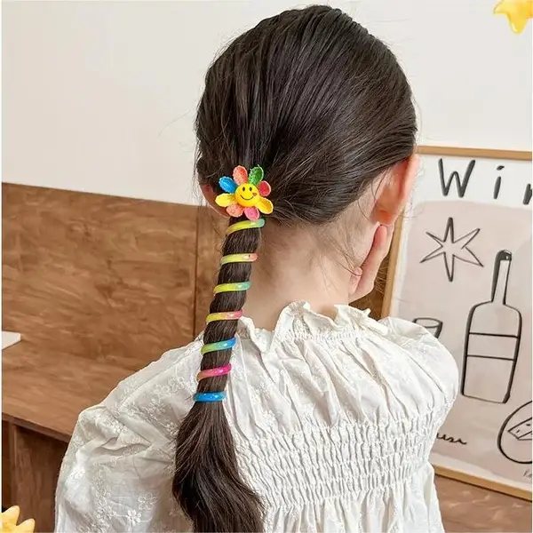 🌲 Early Christmas Sale🎁Colorful Telephone Wire Hair Bands for Kids