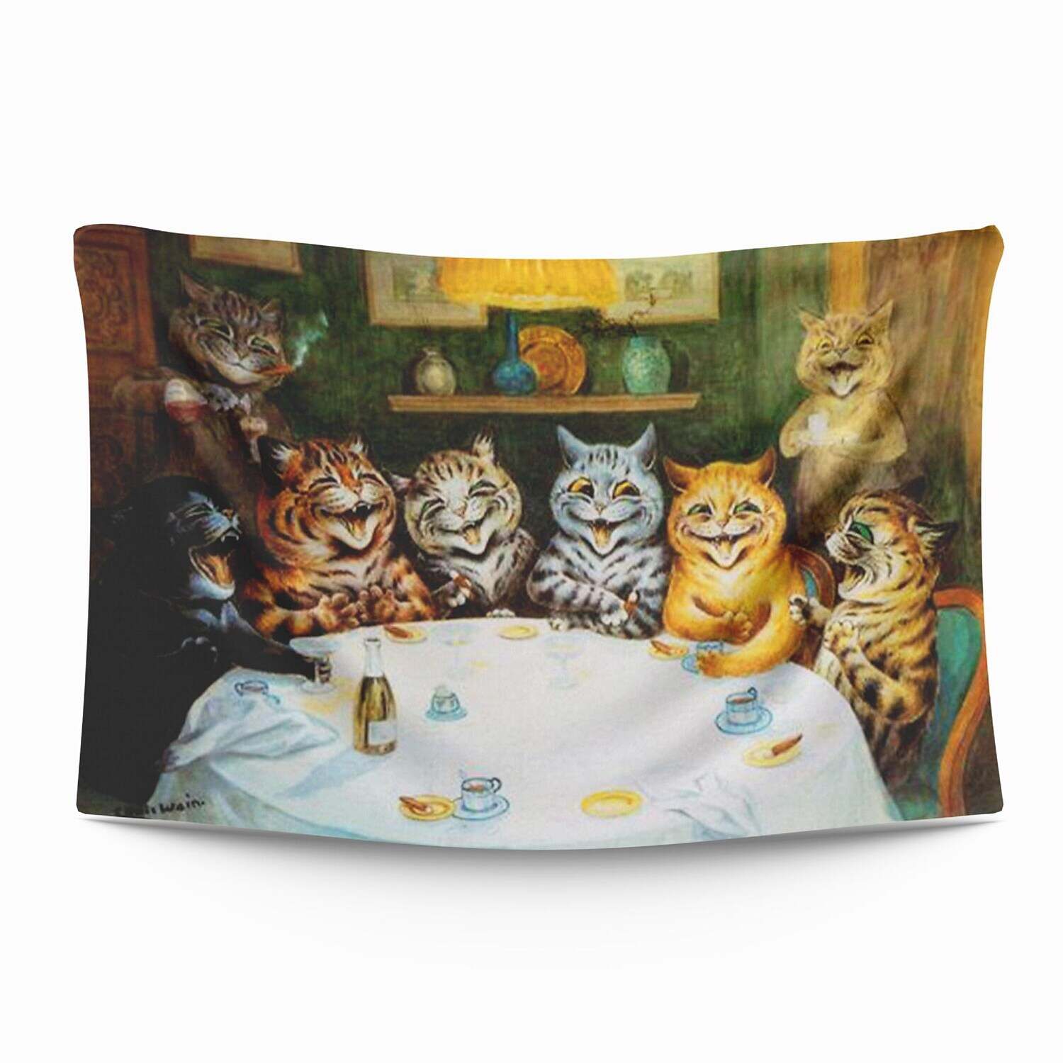 Funny Large Wall Tapestry Cat Art Decor