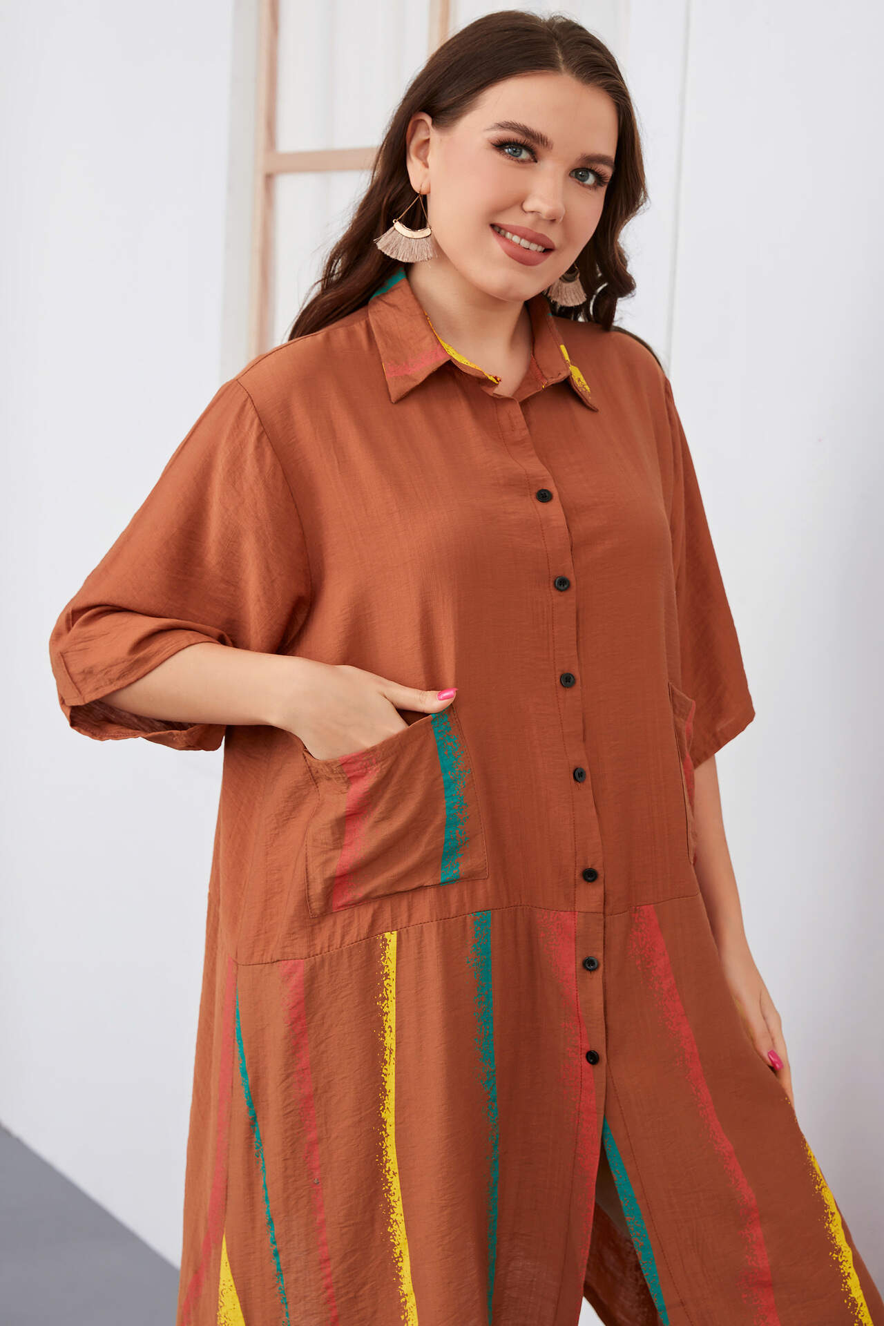 Short Sleeve Plus Size Comfort Dress