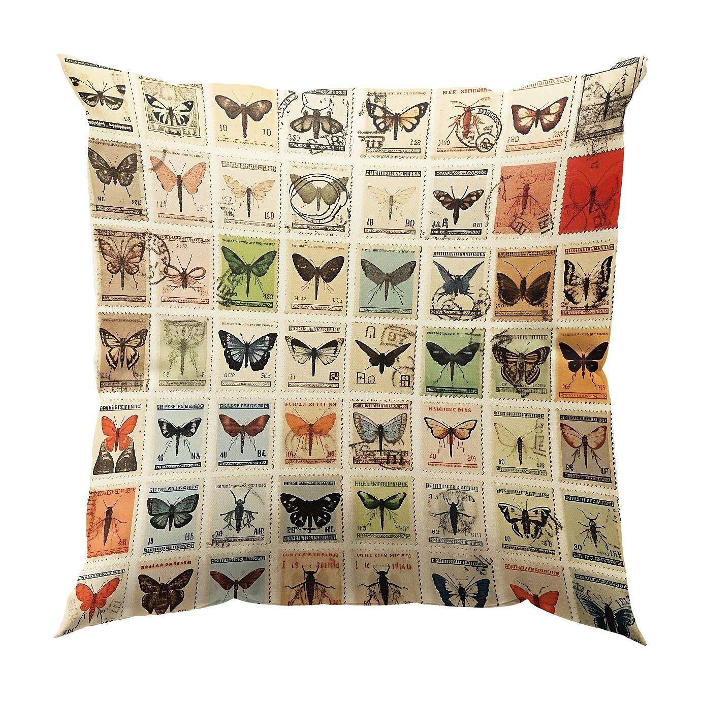 Flower Insect Pillow Cover 1PC