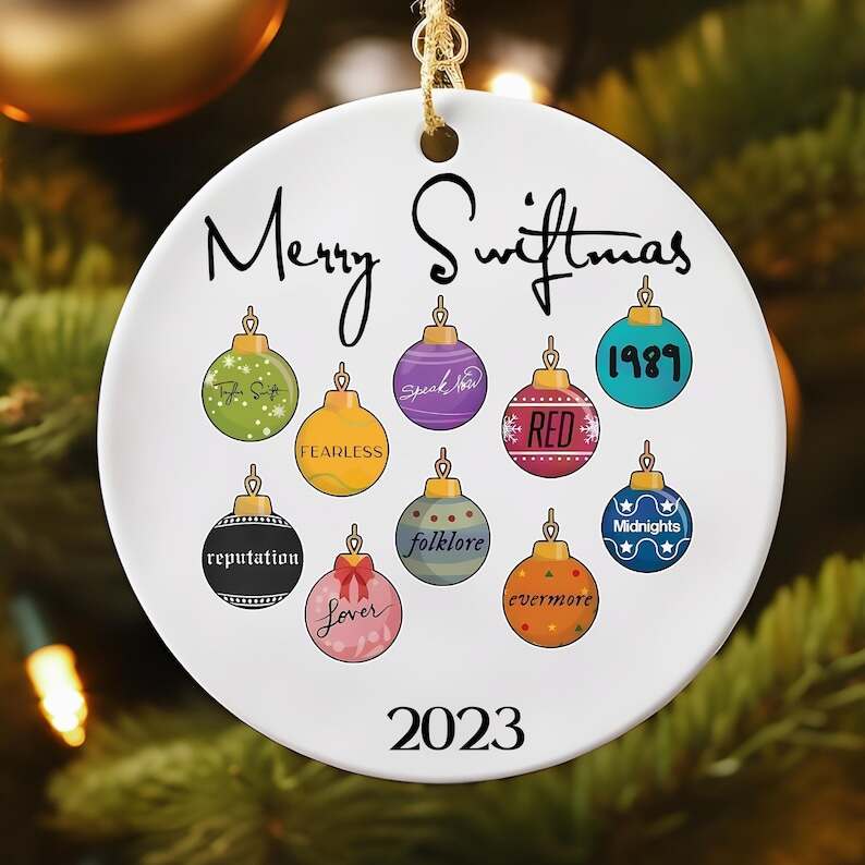 Merry Christmas Ornament - Indie Music Christmas Ornament - Electro Pop Ornament - Best Friend Gift for Xmas - Xmas Gift Decoration