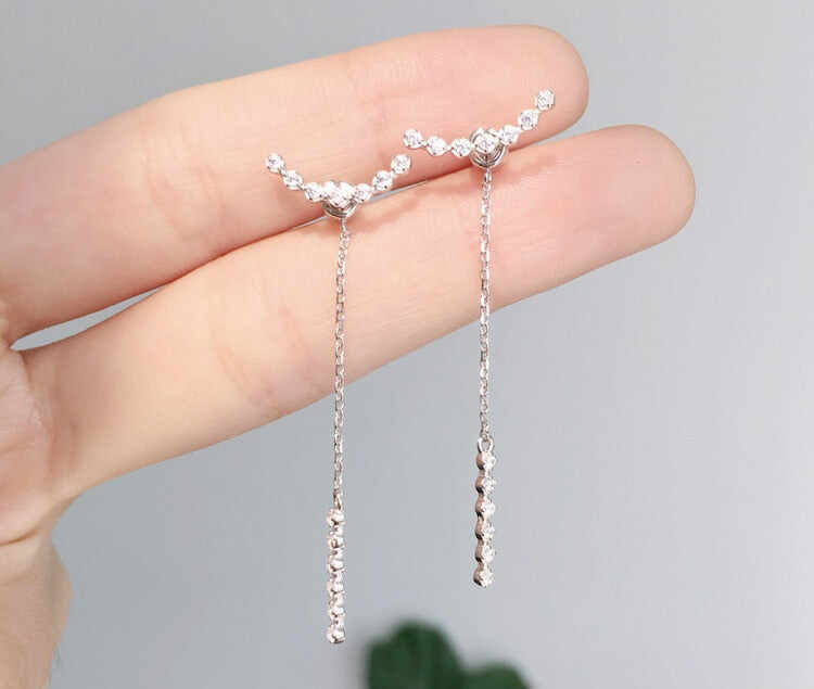 Vintage Long Tassel Geometric Square Drop Earrings For Women Korean Long Thread Dangle Earring Fashion Jewelry Oorbellen Brincos