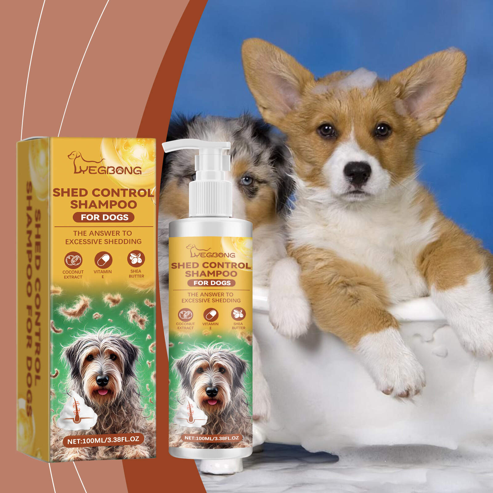 Shed Control Shampoo For Dogs