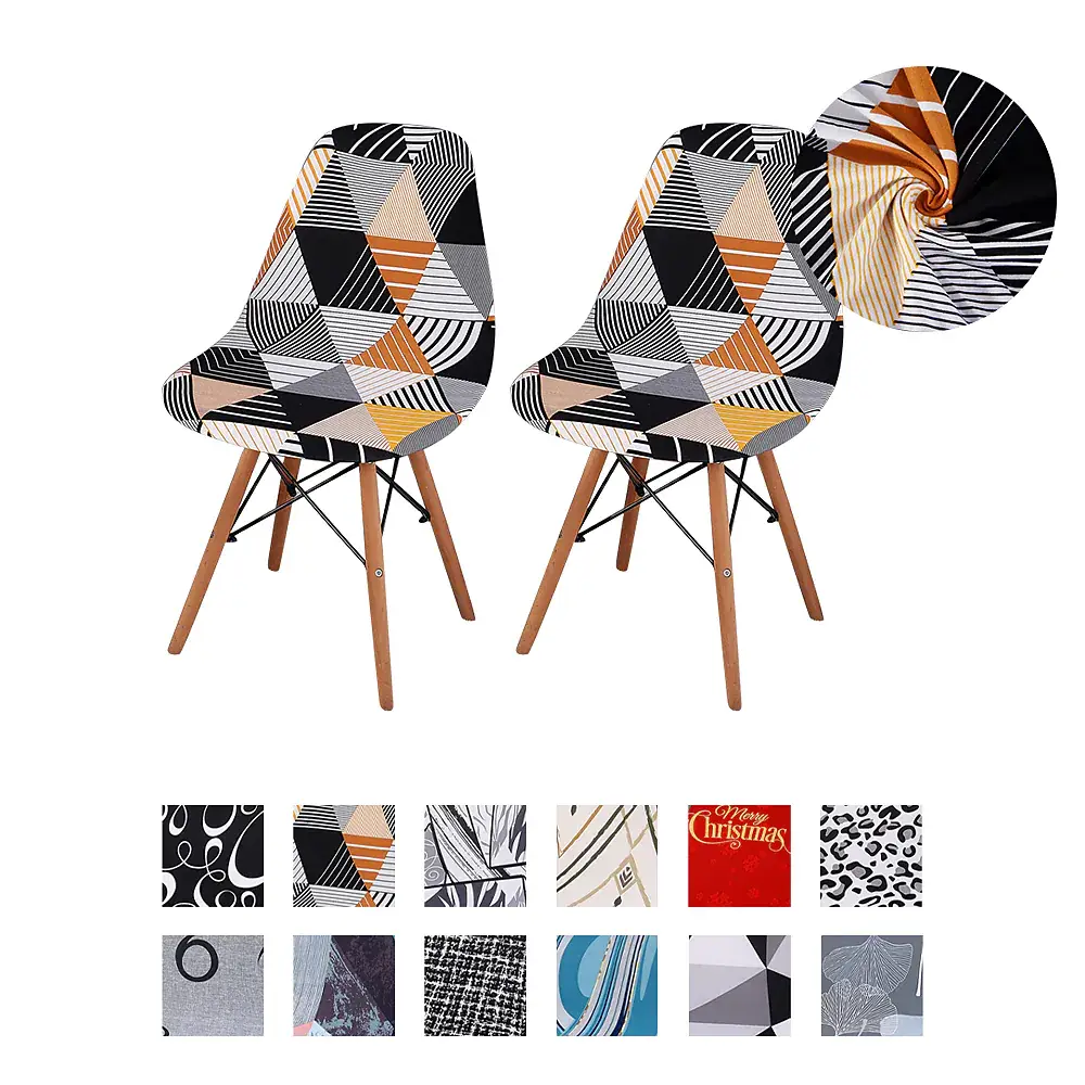 Shell Chair Cover Modern Style Parson Chair Slipcover