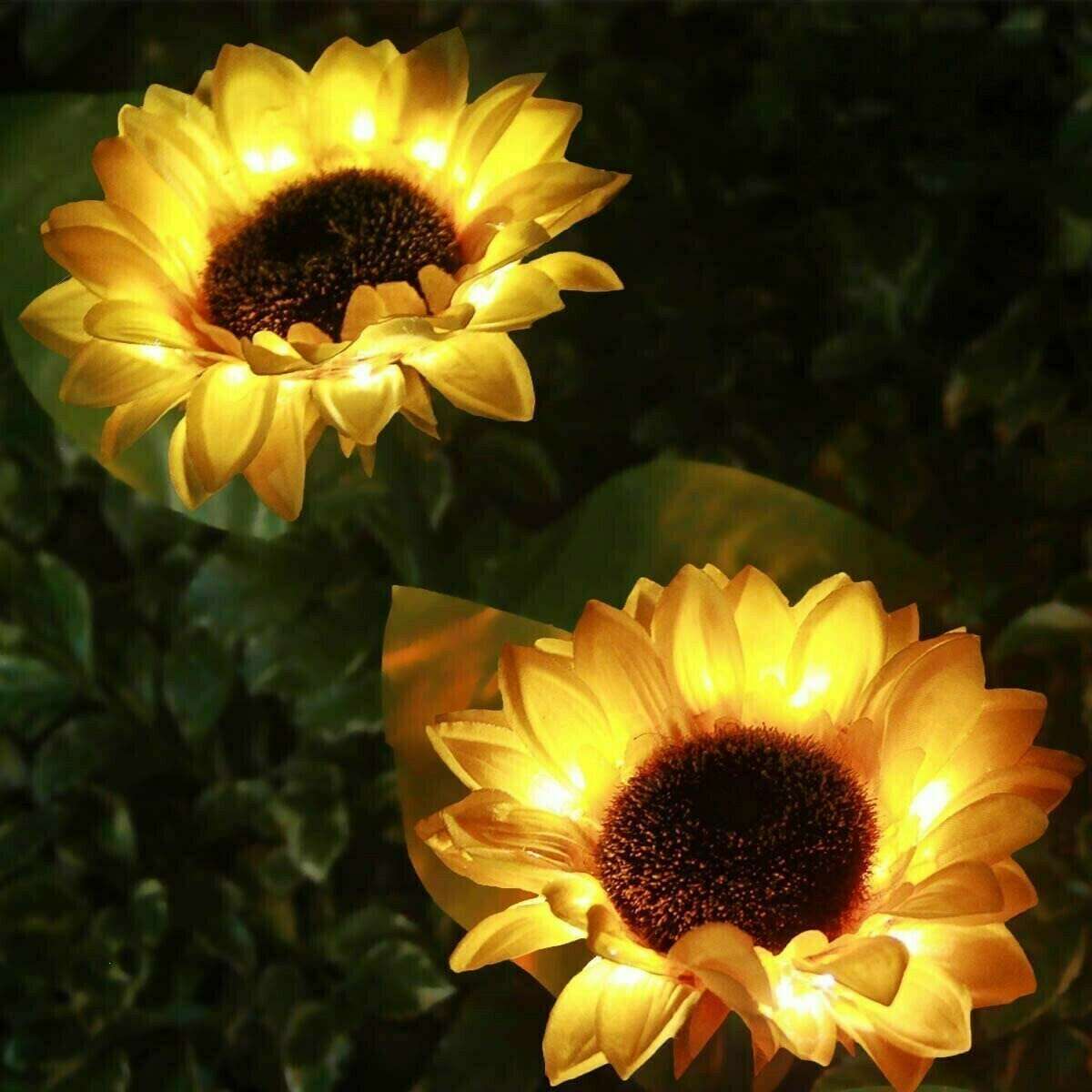 Last Day 49% OFF Solar Powered Sunflower Outdoor Garden Light