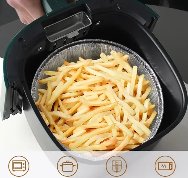 (🌲Early Christmas Sale- SAVE 48% OFF)50 Pcs Set Reusable Aluminum Foil Air Fryer Liners-BUY 2 GET EXTRA 10 % OFF