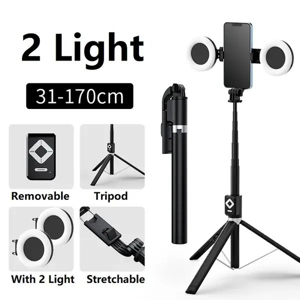 🔥Hot Sale 40% OFF🔥New 6 in 1 Bluetooth Selfie Stick