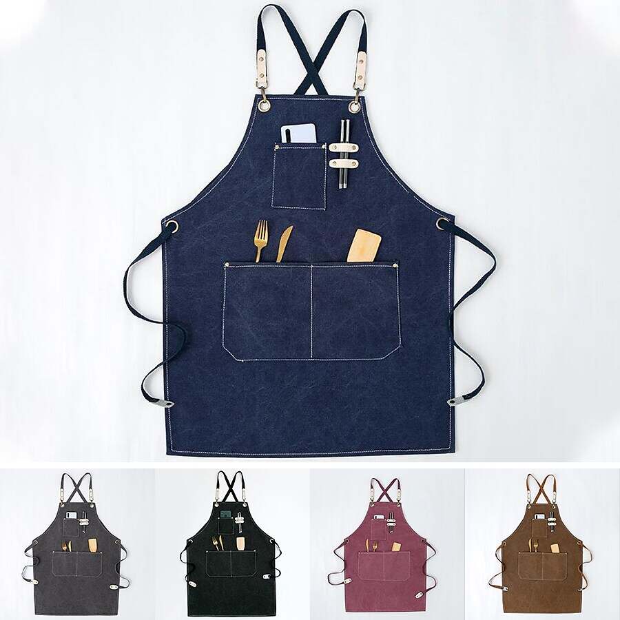 Chef Apron Black for Men Women