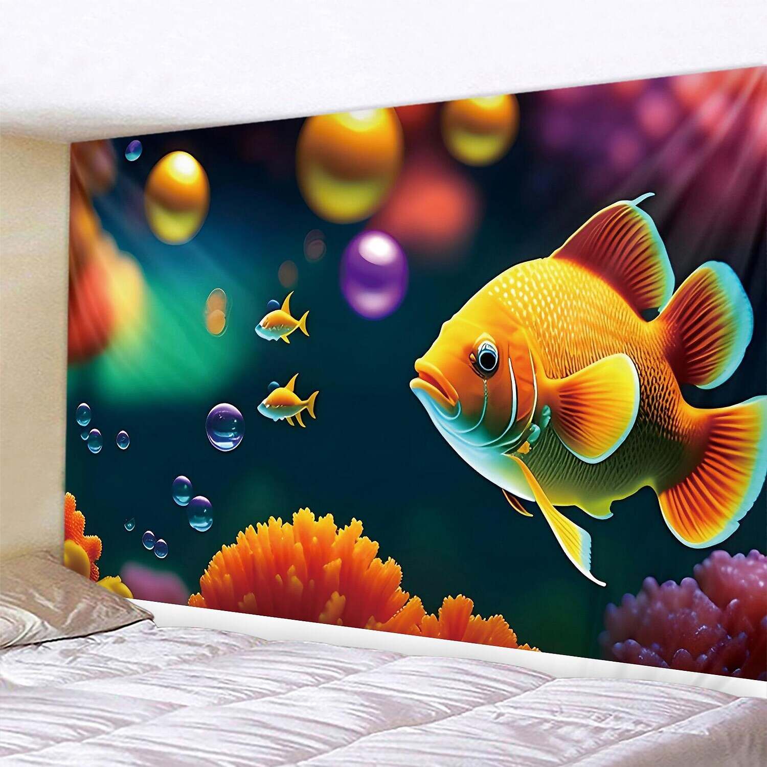 Ocean Fish Wall Tapestry Art Decor