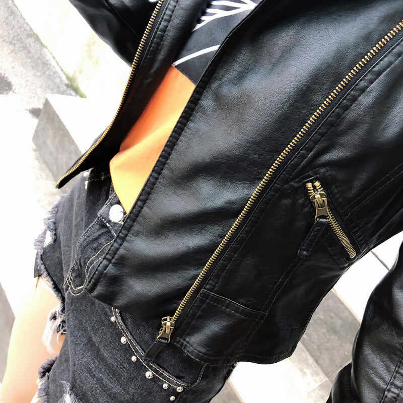 Autumn Motorcycle Leather Jacket