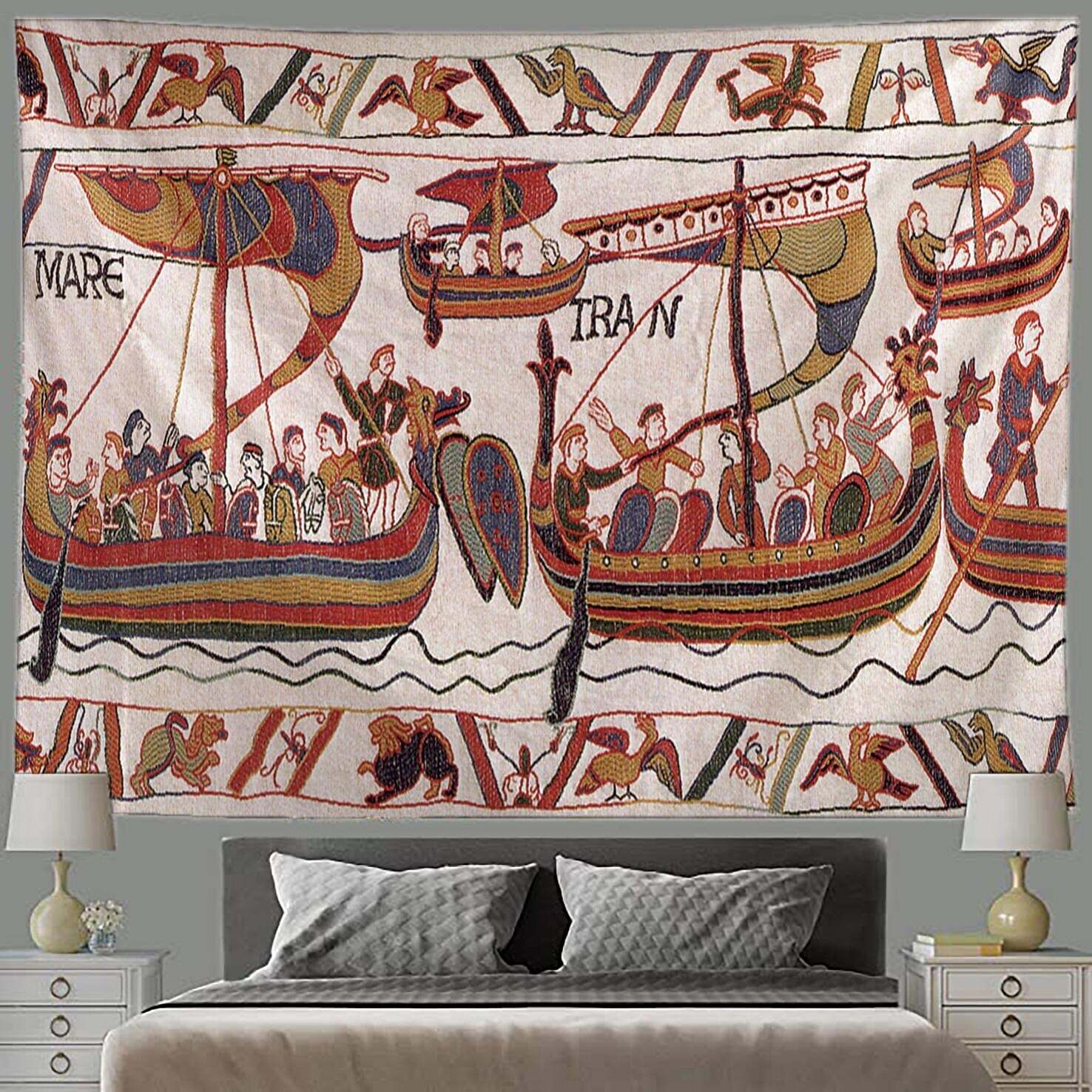 Bayeux Medieval Wall Tapestry Art Decor