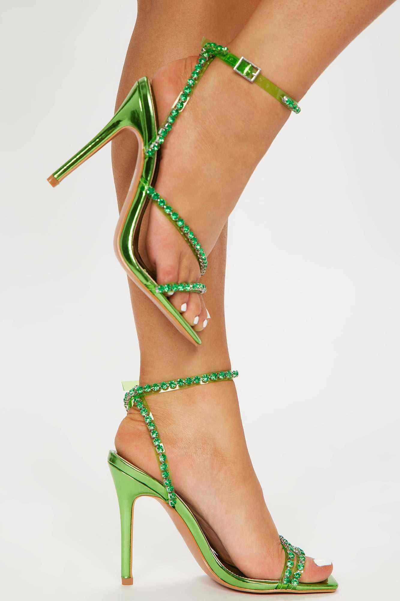 Junya Heeled Sandals   Green