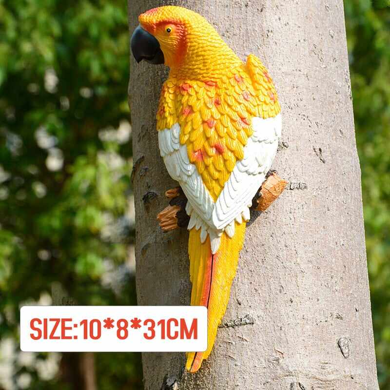 Resin Parrot Bird Statue