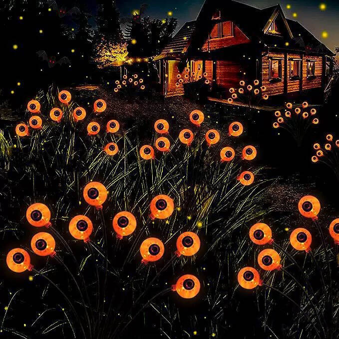 😈Early Halloween 50% OFF-Sale👻Halloween Solar Powered Scary Eyeball Lights