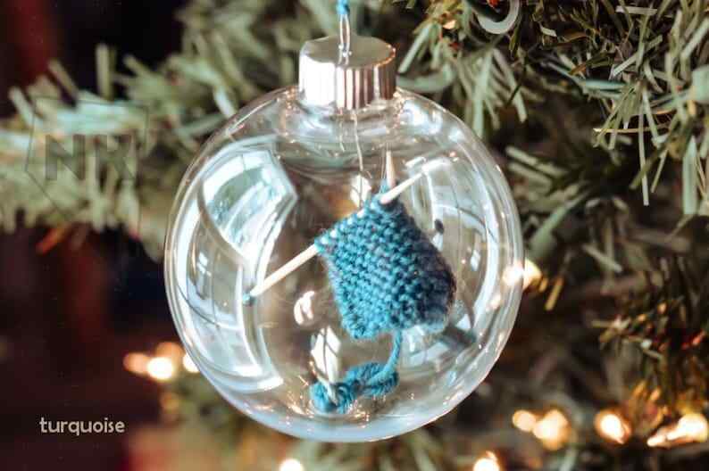 Knitting Ornament, Knitter Gift, Christmas Ornament, Knitting Gift, Holiday Decor, Christmas Decor, 2023 Ornament, Gifts for Knitters