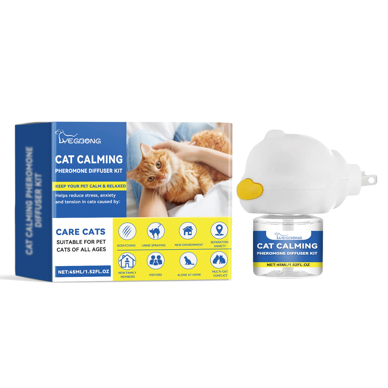 Cat Calming Pheromone Diffuser Kit